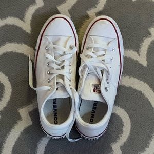 white low top converse